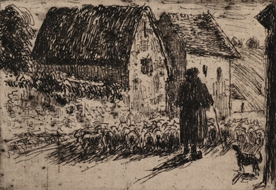 Camille Pissarro - La rentrée du Berger